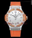 Hublot BIG BANG TUTTI FRUTTI "ORANGE" w/ ORANGE SAPPHIRE BAGUETTES