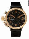 U-Boat Flightdeck 43 Black Steel and Gold