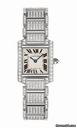 Cartier Tank Francaise Small Gold With Diamonds