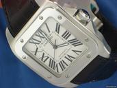 Cartier Santos 100 Acciaio Pelle