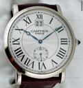 Cartier Privee Rotande Large Date 18K White Gold
