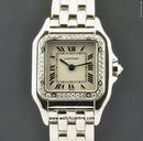 Cartier 18k White Gold Diamond Bezel Ladies Panthere