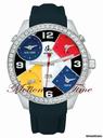 Jacob & Co. The Five Time Zone Watch Stainless Steel w/ 3.25ct Diamond