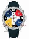 Jacob & Co. The Five Time Zone Watch Stainless Steel w/ 3.25ct Diamond