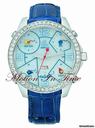 Jacob & Co. The Five Time Zone Stainless Steel "Stone" w/ 5.00ct Diamond