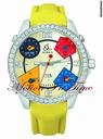 Jacob & Co. The Five Time Zone Watch Stainless Steel w/ 5.00ct Diamond