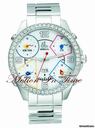 Jacob & Co. The Five Time Zone Stainless Steel "Stone" w/ 3.25ct Diamond