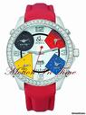 Jacob & Co. The Five Time Zone Watch Stainless Steel w/ 5.00ct Diamond