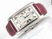 Cartier Damen "TANK AMERICAINE" 750/- Wei gold Quarz