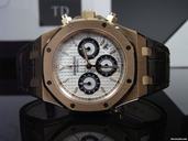 Audemars Piguet Royal Oak Chronograph Rose Gold White Dial