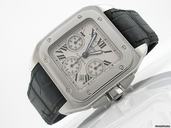 Cartier Herren "SANTOS 100 CHRONOGRAPH" Edelstahl Automatik