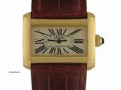 Cartier Divan PM kleines Modell 18kt Gelbgold 32x6mm