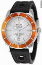 Breitling SuperOcean Heritage Silver Dial Black Ocean Racer Mens Watch A1732033-G642BKOD