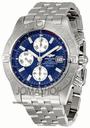 Breitling Galactic Chronograph Blue Dial Stainless Steel Mens Watch A1336410-C645SS