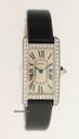Cartier Tank Americain PM White gold Diamonds