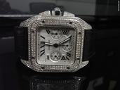 Cartier Santos 100 XL Chronograph Diamond Set