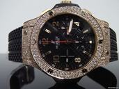 Hublot New Big Bang Rose Gold 44mm Diamond Bezel 2012