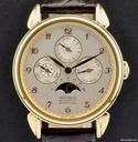 Movado 18k Yellow Gold Moon Phase Perpetual Calendar 40.B3.881