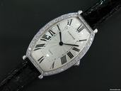 Cartier Tonneau 18k White Gold & Diamonds Special