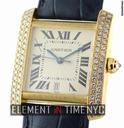 Cartier Tank Francaise With Factory Diamonds