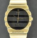 Piaget 18k Yellow Gold Black Dial Polo Day-Date 15562C701