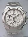 Audemars Piguet Royal Oak Chronograph "Kasparov" full steel white dial