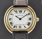 Cartier 18k Y/G White Dial Manual Wind Gents Vendome