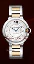 Cartier Ballon Bleu Medium Size - Rose Gold & Steel - Diamond Dial