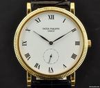 Patek Philippe 18k Y/G White Dial Calatrava B&P 3919J
