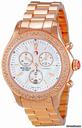 Michele Jetway Diamond Rose Gold-plated Chronograph Ladies Watch MWW17A000012