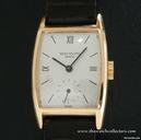 Patek Philippe Very Fine and Rare "Ref.2470" Pink gold tonneau from the 60 's with Extract of the Archives