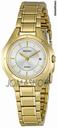 Seiko Silver Dial Gold Tone Stainless Steel Ladies Watch SXDE16