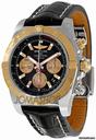 Breitling Chronomat 01 Black Leather Strap Chronograph Mens Watch CB011012-B968BKCD
