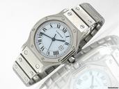 Cartier Damen "SANTOS" Edelstahl Automatik