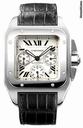 Cartier Santos 100 XL Steel Chronograph Mens Watch W20090X8