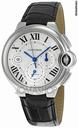 Cartier Ballon Bleu Black Alligator Strap Chronograph Mens Watch W6920003