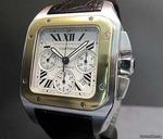 Cartier SANTOS 100 CHRONO STAHL/GOLD