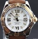 Breitling Cockpit Bi-Color with brown leather strap