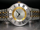 Cartier "must de Cartier 21" Edelstahl/Gelbgold