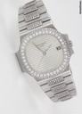 Patek Philippe Nautilus Herren 18 K.750 Wei gold mit Diamanten Nachtr?glich