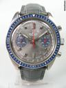 Breitling Chronographe vintage cadran ardoise deux compteurs et lunette bakelite bleus