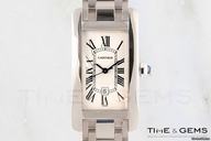 Cartier Tank Americaine 18K White Gold Watch