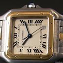 Cartier "Panthere", 1 Streifen, Stahl/18K Gelbgold