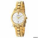 Seiko Silver Dial Gold Tone Stainless Steel Ladies Watch SXDC82