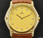 Ebel 18k Yellow Gold Diamond Set Case Gents 1911