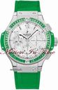 Hublot BIG BANG TUTTI FRUTTI "GREEN APPLE" STAINLESS BAGUETTE 41mm