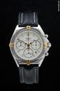 Breitling Stahl/Gold am Lederband -TOP ZUSTAND-