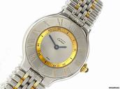 Cartier "must de Cartier 21" Edelstahl/vergoldet