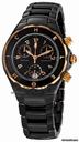 Michele Tahitian Ceramic Black Rose Gold Ladies Watch MWW12A000010