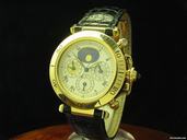Cartier Pasha 3 Zeiten Herrenuhr Automatic 18kt Gold